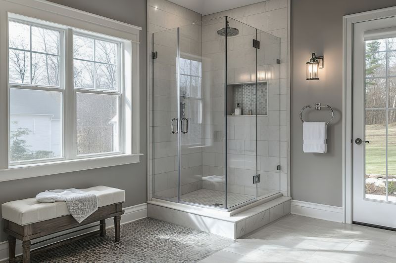 Elegant Bathroom with Glass Shower